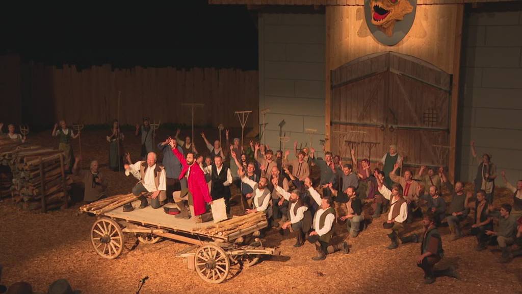 Freilichtspiel «Burechrieg» in Huttwil