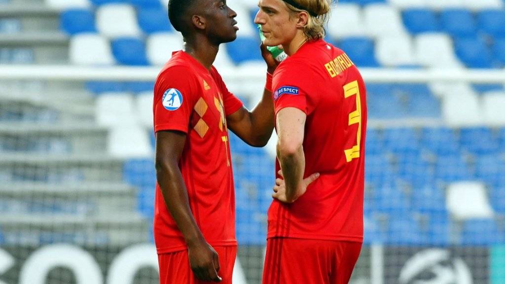 Dodi Lukebakio (links) in einem Spiel mit der belgischen U21-Auswahl