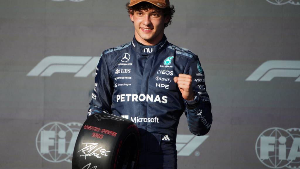 Freut sich über seine erste Pole-Position seit über drei Monaten: Kimi Antonelli