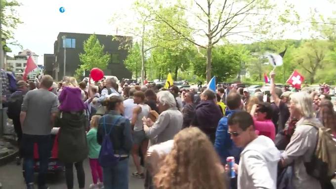 Wieder unbewilligte Corona-Demo