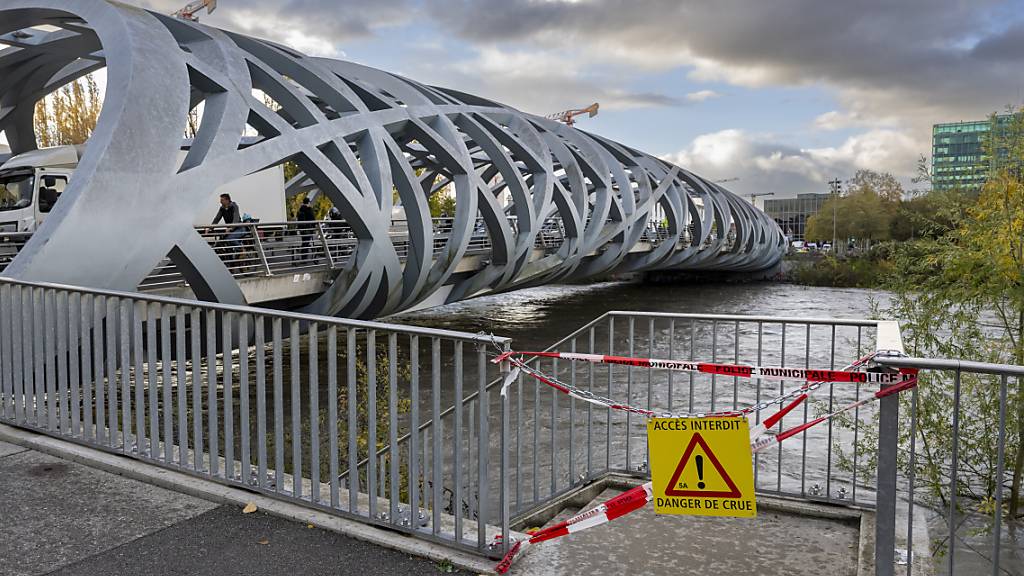 Am Mittwoch hatte die Arve bei Genf die höchste je gemessene Abflussmenge erreicht.