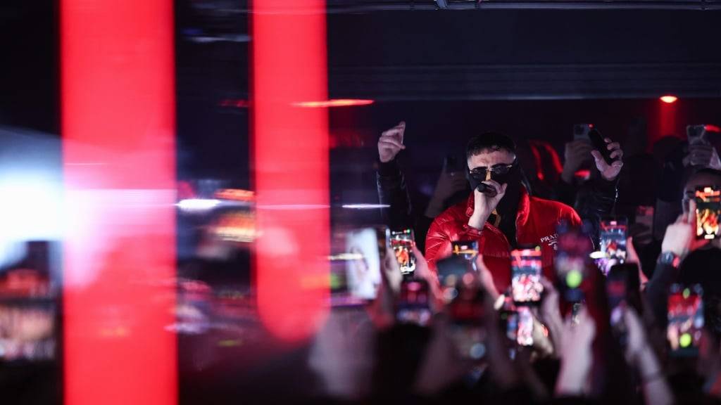 dpatopbilder - Rapper Haftbefehl im La Louve in Gießen. Foto: Hannes P. Albert/dpa