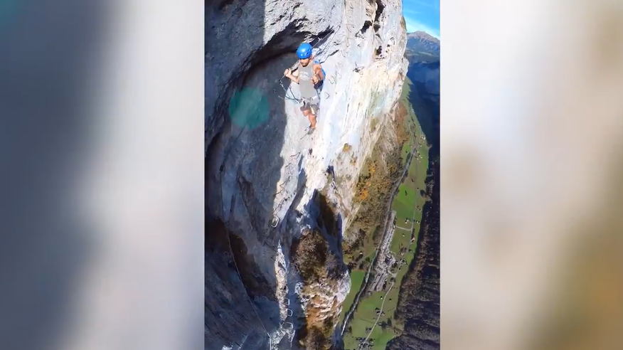 Australier geht mit gewagter Kletteraktion viral
