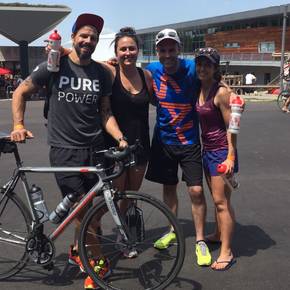 Nick Laederach entspannt sich nach 80 Km Velokrimi