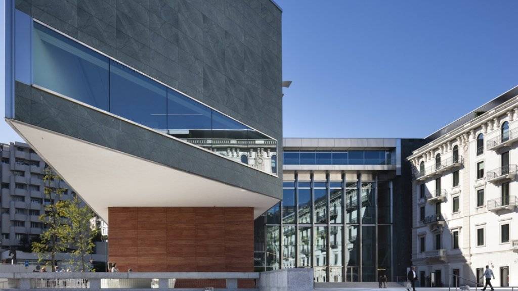 Das Kulturzentrum Lugano Arte e Cultura (LAC) auf der Piazza Bernardino Luini ist im September 2015 eröffnet worden (Archiv)