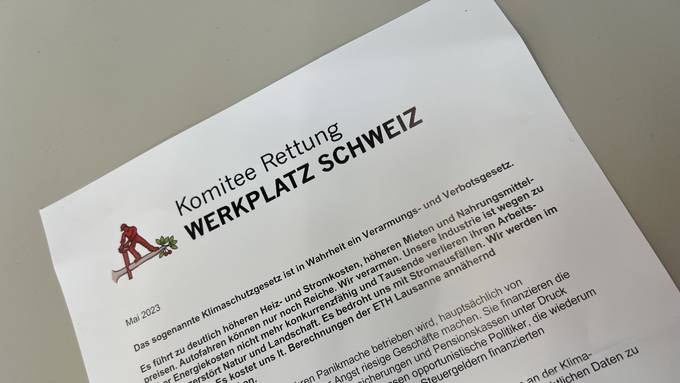 Ominöser Flyer flattert in Schweizer Haushalte