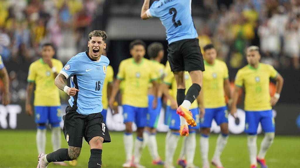 Jubelnde Uruguayer, niedergeschlagene Brasilianer: Der Rekordweltmeister verliert an der Copa America das Penaltyschiessen und scheidet bereits in den Viertelfinals aus