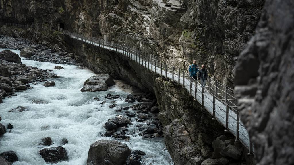 Die Gletscherschlucht Grindelwald.