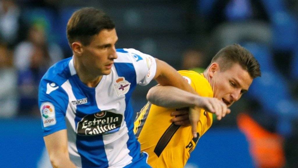 Fabian Schär trifft in seinem zehnten Ligaspiel für Deportivo La Coruña erstmals