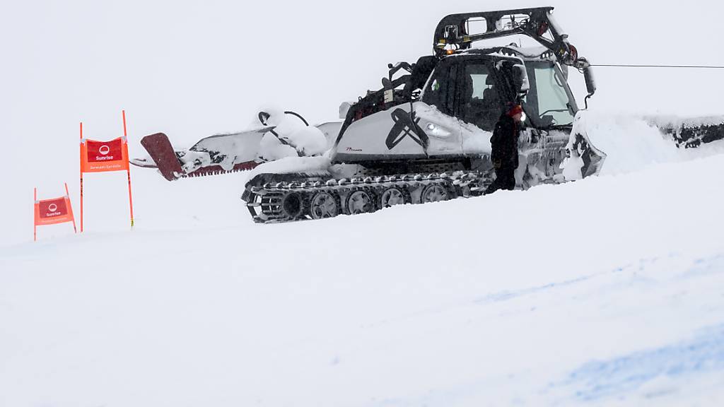 Der Schneefall verhindert auch die zweite Männer-Abfahrt in Zermatt/Cervinia