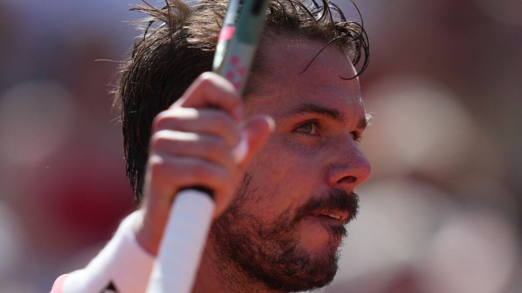 Stan Wawrinka spielte gegen Jesper De Jong sein letztes Einzel im Stade Roland-Garros.