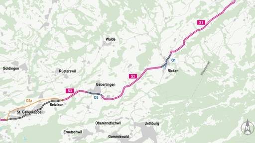 Ausbaupläne für Rickenstrasse stehen fest