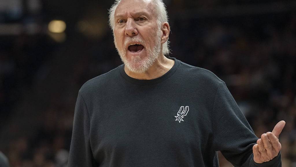 Gregg Popovich muss vorerst kürzer treten: Die Trainer-Ikone erlitt vor gut zehn Tagen einen Schlaganfall