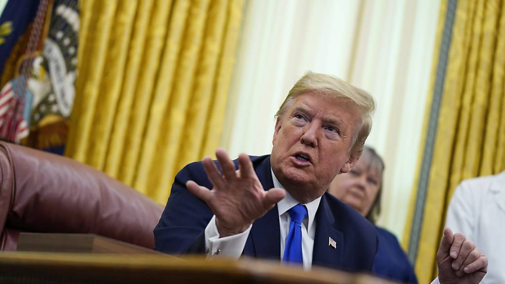 «Schlimmster Angriff»: US-Präsident Donald Trump am Mittwoch im Oval Office des Weissen Hauses in Washington.