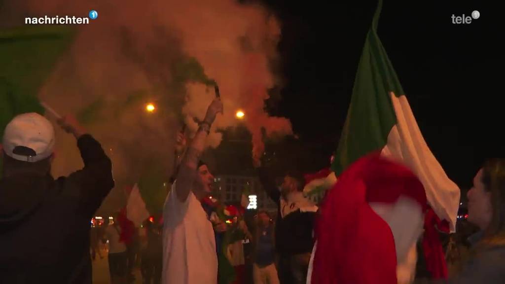 Fans feiern EM-Titel der Italiener