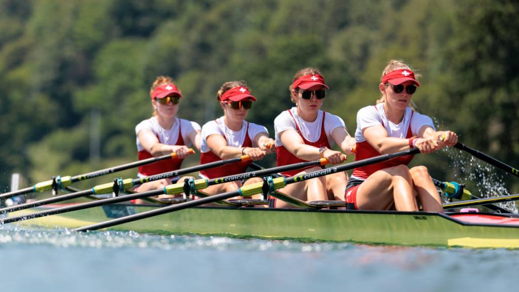 Schweizer Doppelvierer der Frauen holt historisches Gold