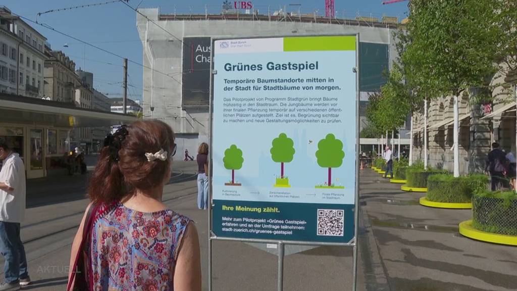 Stadt Zürich begrünt den Paradeplatz
