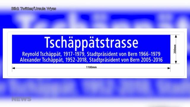 Stadt Bern erhält „Tschäppätstrasse“