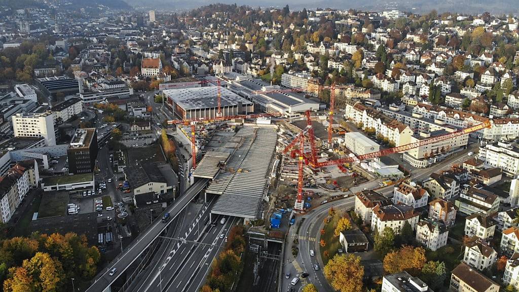 Blick auf das Olma-Messegelände in St. Gallen (Archivbild)