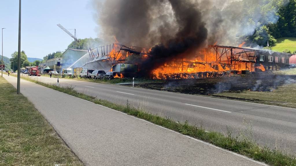Holzbaufirma in Diepflingen abgebrannt – drei Personen verletzt