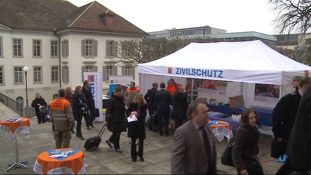 Protest der Zivilschützer