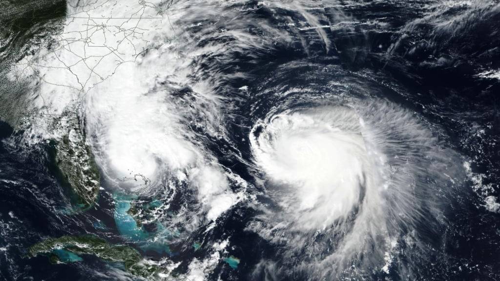 Ein Satellitenbild des Tropensturms Imelda. Foto: Uncredited/NASA Worldview/AP/dpa