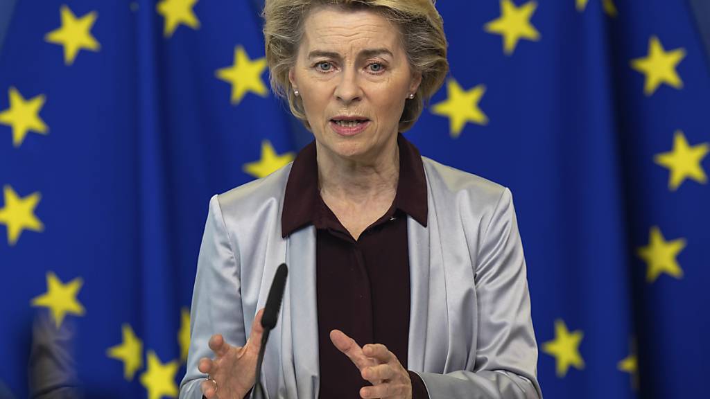 Ursula von der Leyen (CDU), Präsidentin der Europäischen Kommission. Foto: Olivier Matthys/AP Pool/dpa