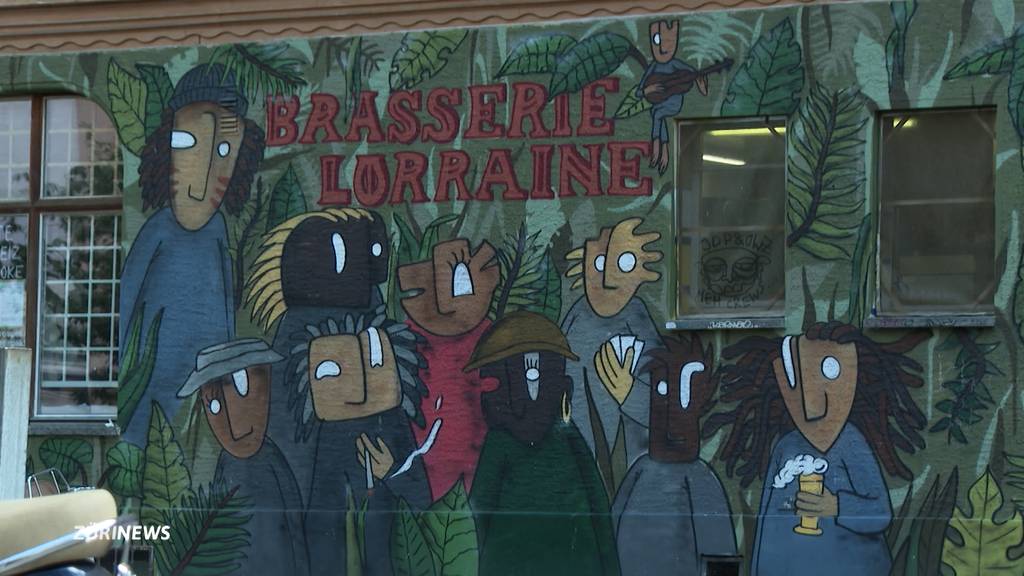 Junge SVP zeigt die Brasserie Lorraine an