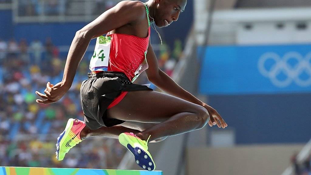 Der Kenianer Conseslus Kipruto feierte über 3000 m Steeple einen deutlichen Sieg