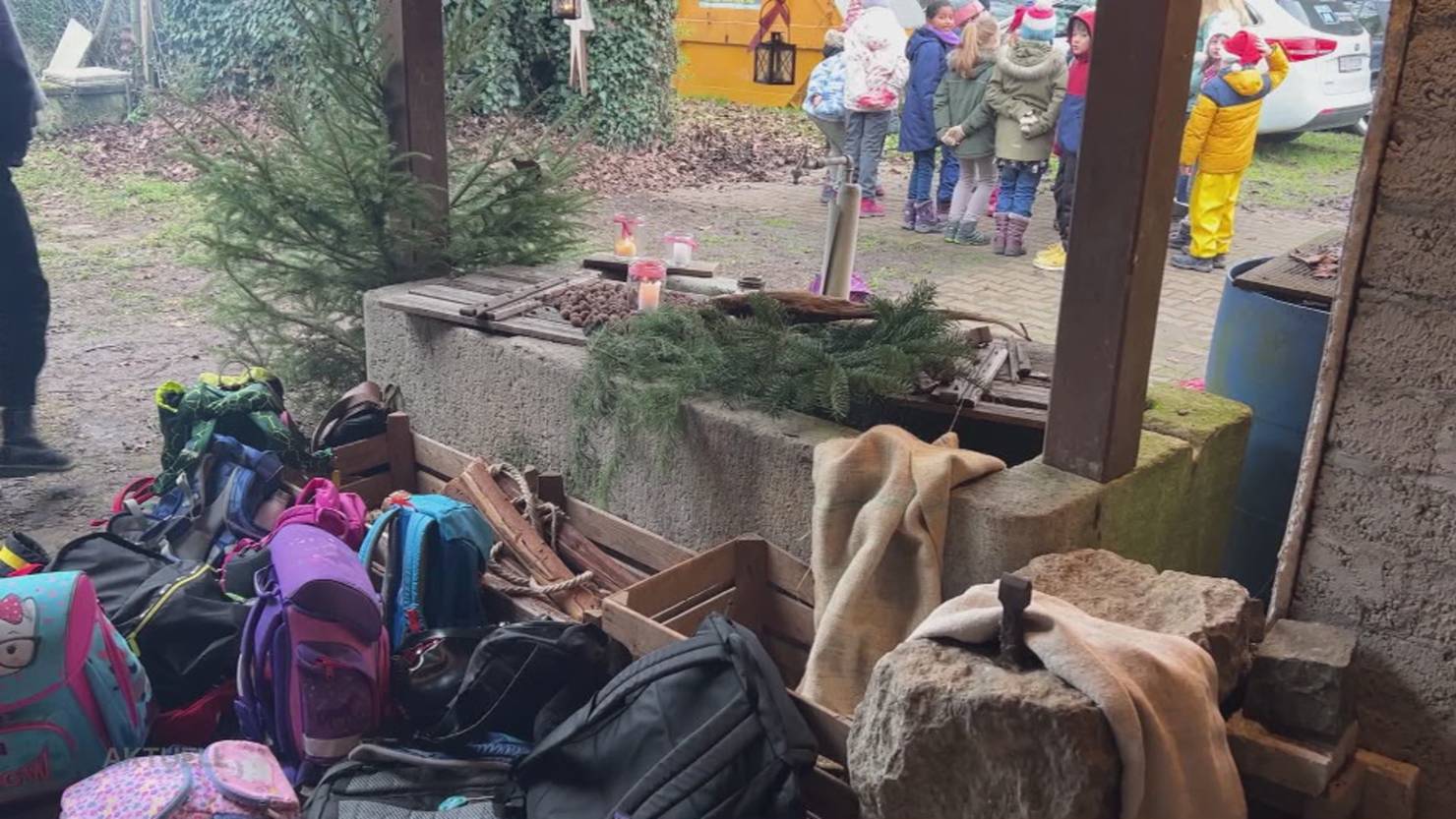 Besonderer Besuch: Kindergartenkinder aus Brugg besuchen den Samichlaus