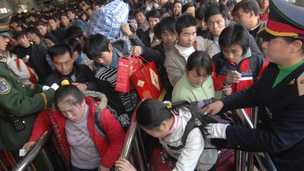 Viel Reiseverkehr in China zum Neujahrsfest (Archivbild)