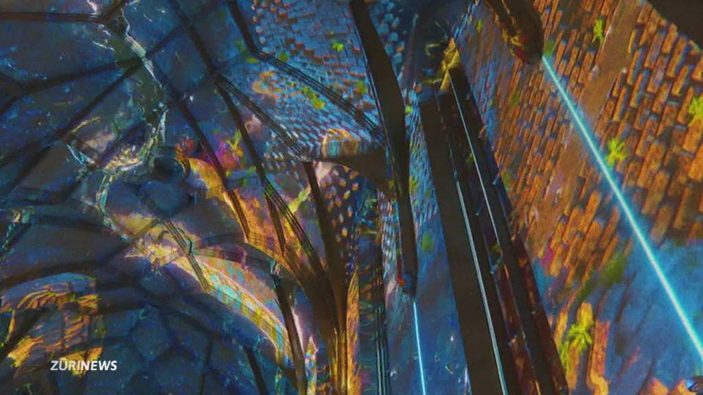 Besondere Lichtshow in der Wasserkirche