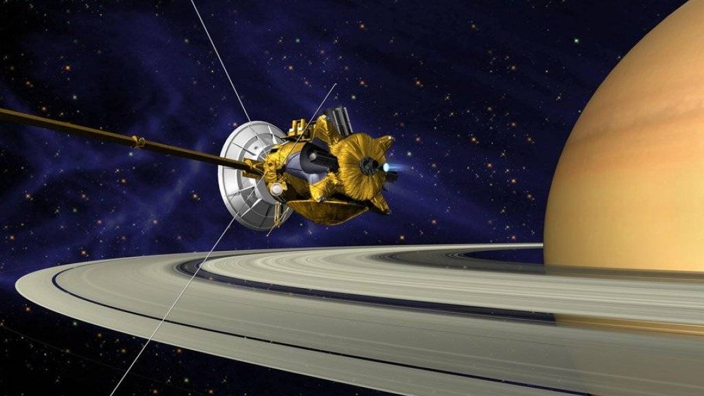 NASA-Illustration der nun verglühten Raumsonde «Cassini».