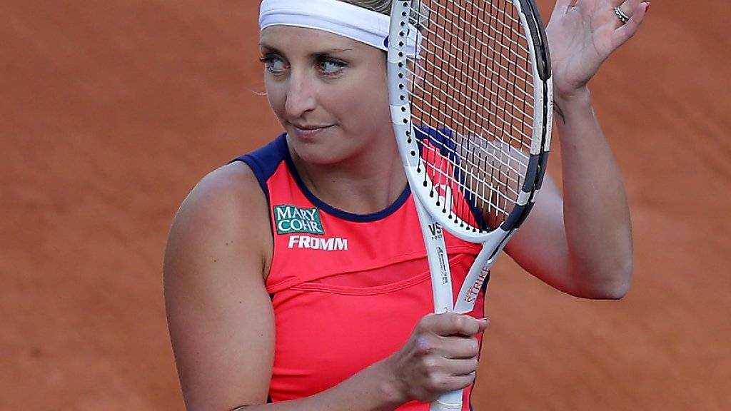 Hat sie heute erneut Grund zum Jubeln? Timea Bacsinszky spielt gegen Jelena Ostapenko um ihren ersten Einzug in einen Grand-Slam-Final