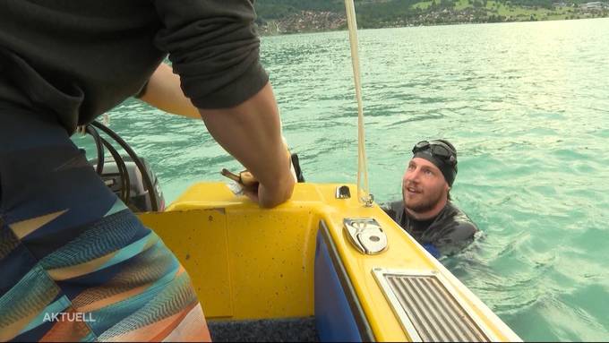 Solothurner schwimmt die ganze Aare runter und sammelt Spenden