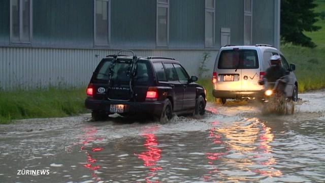 Heftiges Unwetter über der Schweiz