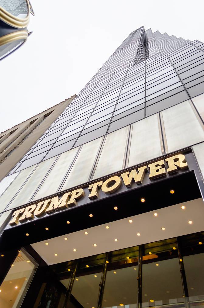 Der Trump Tower in New York - kein Ort der guten Küche. (Colourbox)