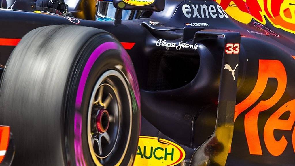 Der Red Bull-Bolide wird bis 2018 mit Renault-Power angetrieben
