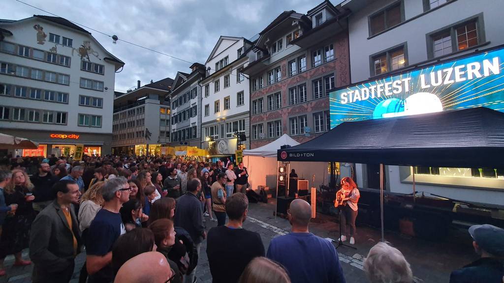 6000 Besucher feierten in Luzern den ersten Tag des Stadtfests