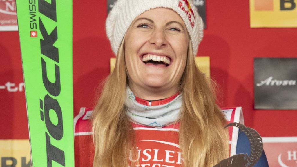 Fanny Smith sicherte sich zum Saison-Abschluss bei ihrem Heimrennen in Veysonnaz den Gesamt-Weltcup-Sieg