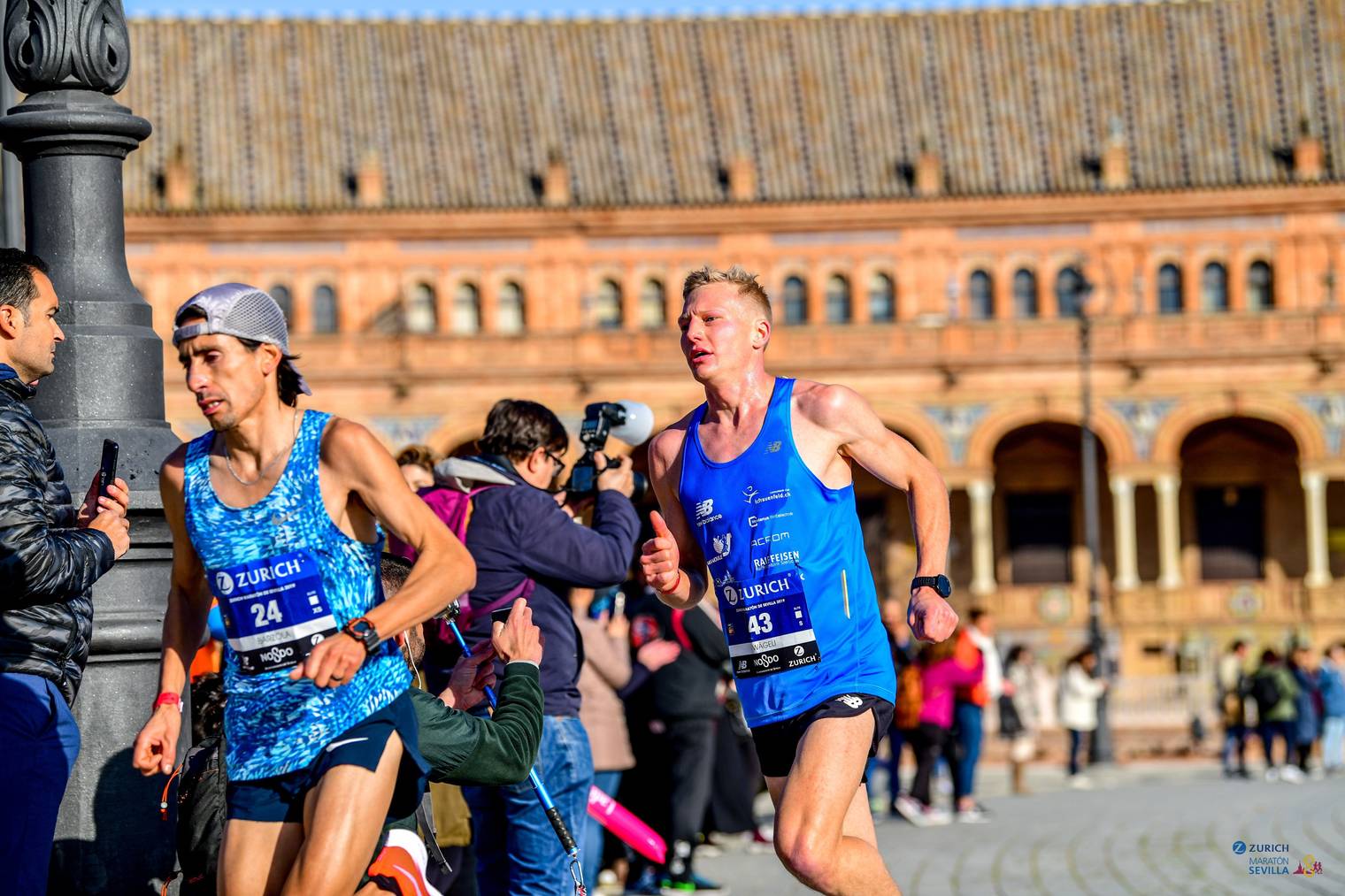 Patrik Wägeli beim Marathon in Sevilla im Februar 2019 (Bild: zVg)
