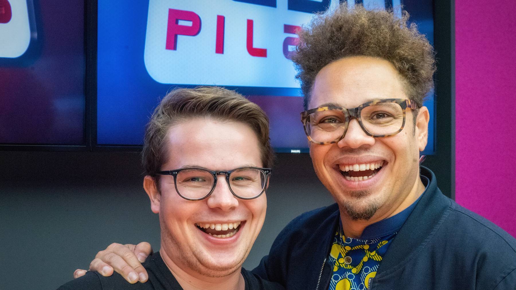 Marc Sway bei Radio Pilatus mit Musikchef Michi Huser