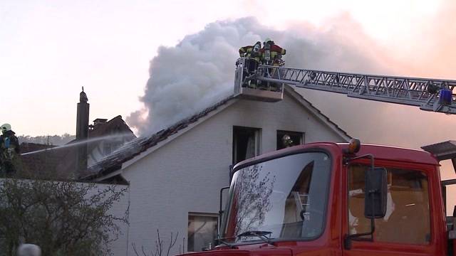 Feuer in Einfamilienhaus in Gränichen