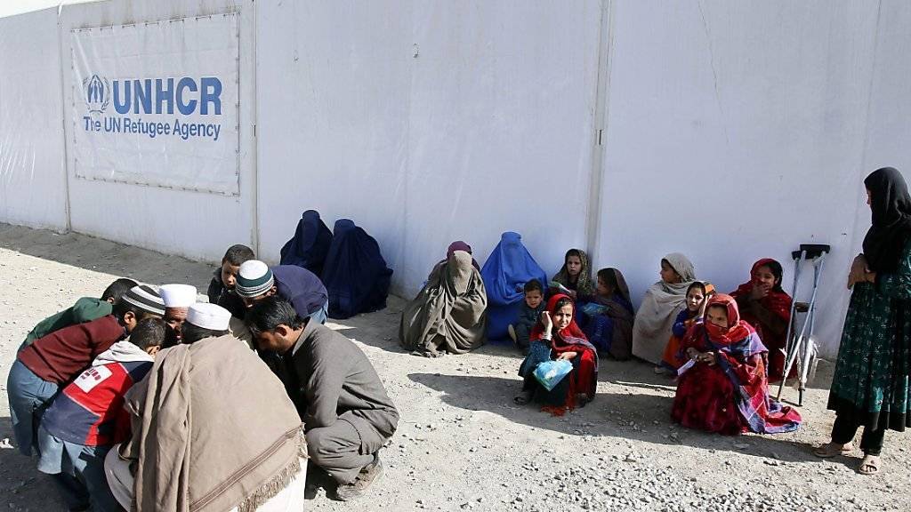 Afghanische Binnenflüchtlinge in einem Camp in der afghanischen Hauptstadt Kabul. (Archiv)