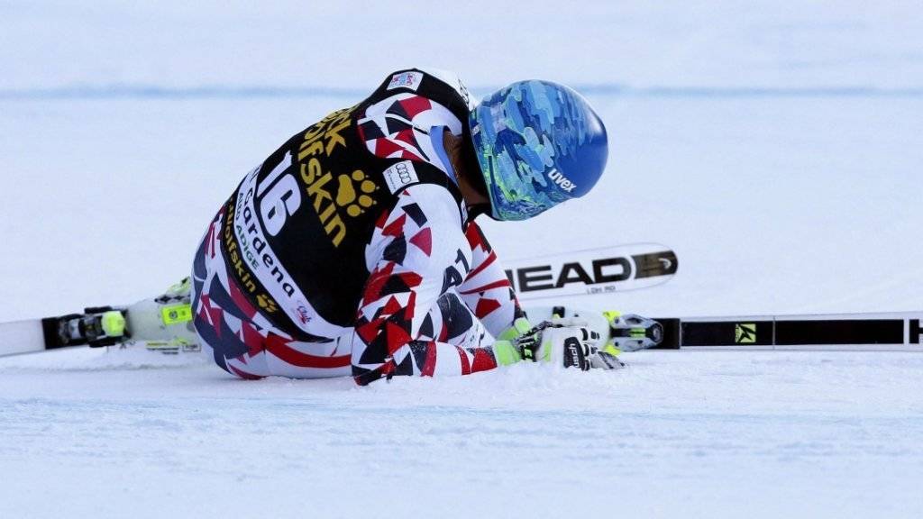 Saisonende: Abfahrts-Olympiasieger Matthias Mayer nach seinem Sturz in Val Gardena