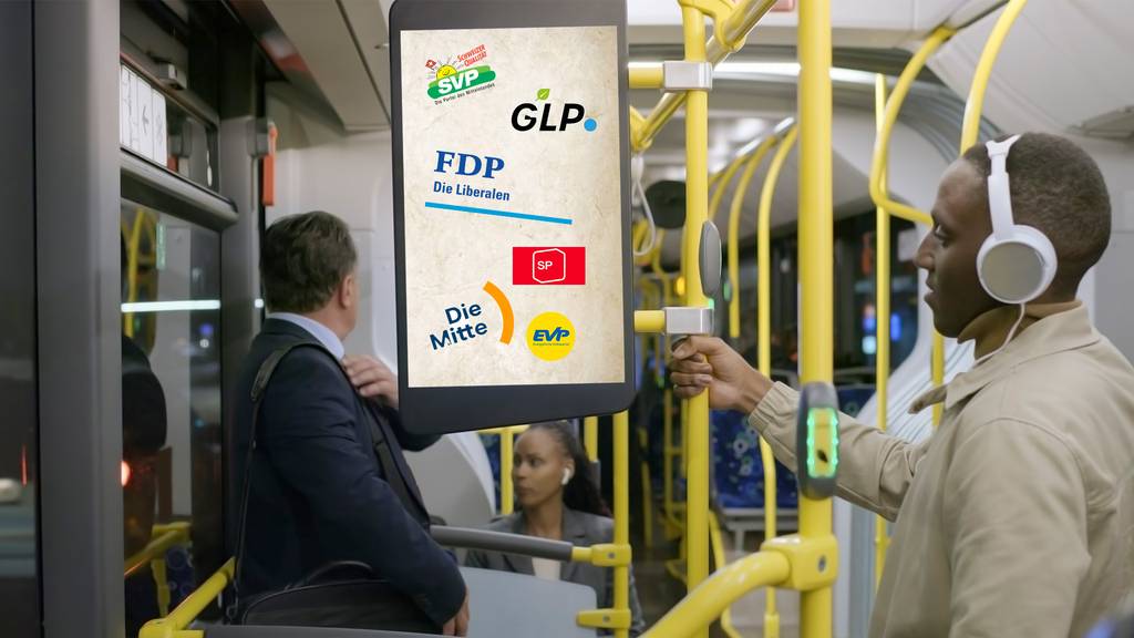 Polit-Werbung im Bus: Das zahlen Kandidierende für eine Woche