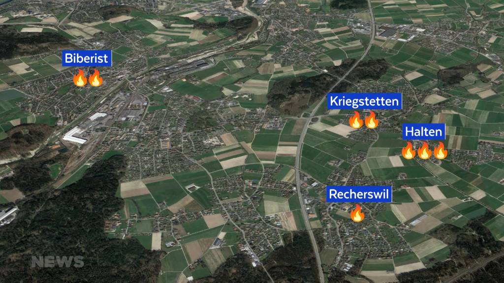 Feuerteufel im Wasseramt? Achter Brand in der Region innert fünf Wochen