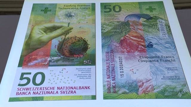 Banknote erstrahlt im neuen Design
