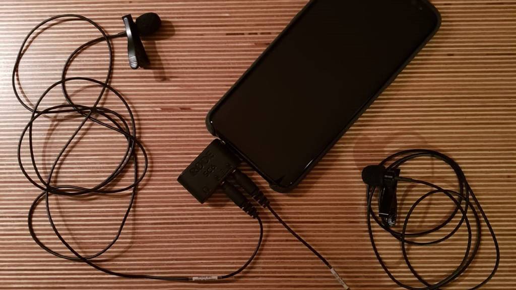 Podcast-Ausrüstung von Viktor Giacobbo.