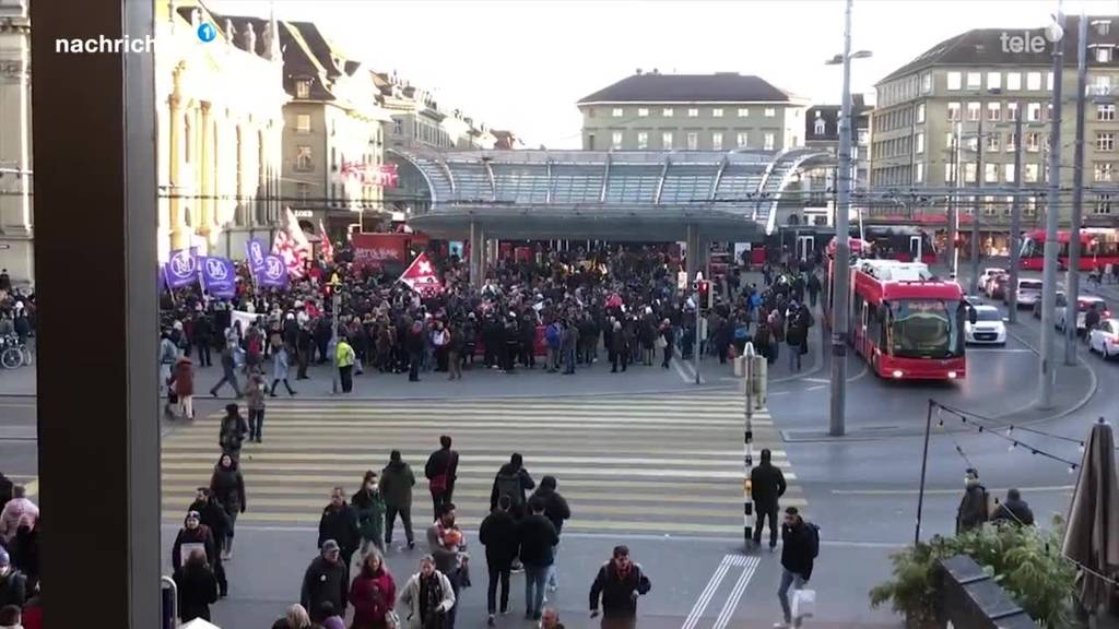 Corona-Demo in Bern